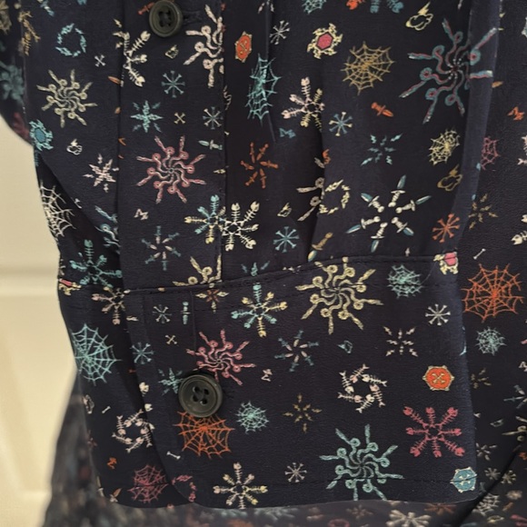 Zadig and Voltaire Sigmund Print 100% Silk Shirt in US Size XS/EUR size 44. - Picture 7 of 13